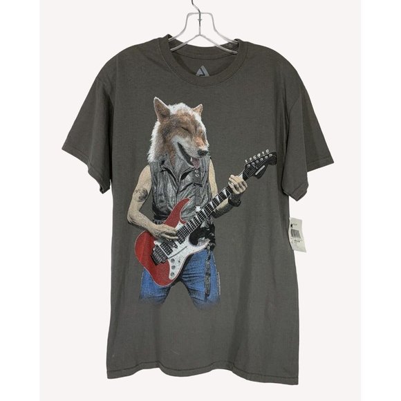 Audio Council Mens Sun Faded Grey T-shirt Size M Wolf Jam Copyright 2015 Rare - Picture 1 of 4